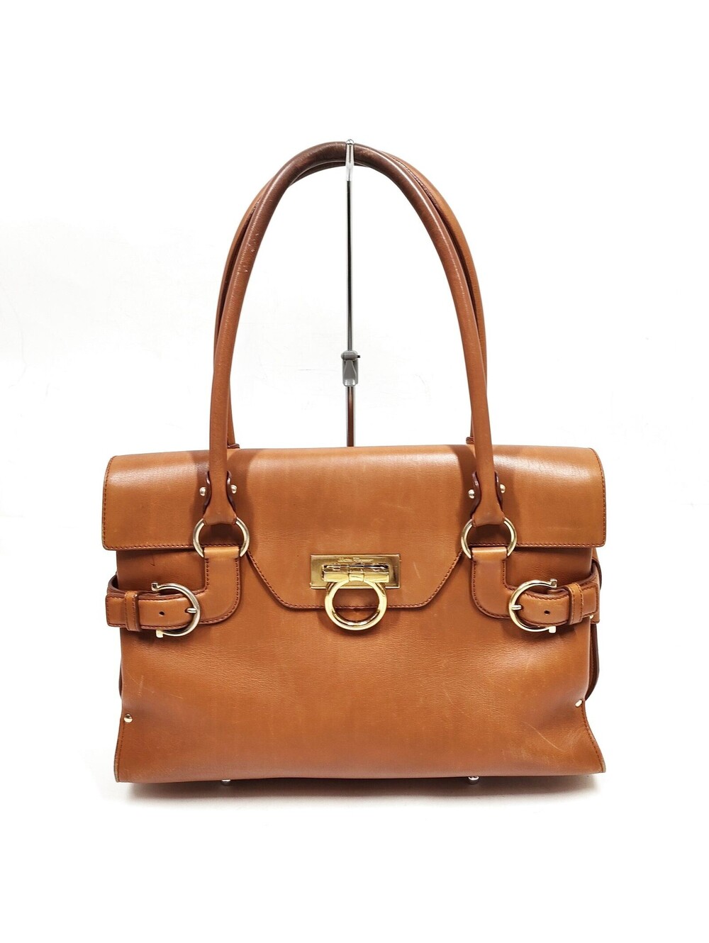 Ferragamo Hand Bag Brown Leather 5517691
